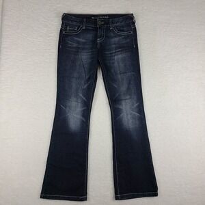 Maurices Jeans Womens‎ 5/6 Blue Boot Cut Dark Wash Denim